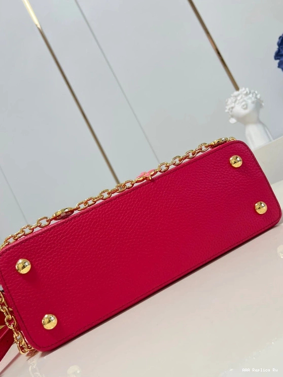 AAA Pruses Bags LOUIS CAPUCINES VUITTON MM 0815